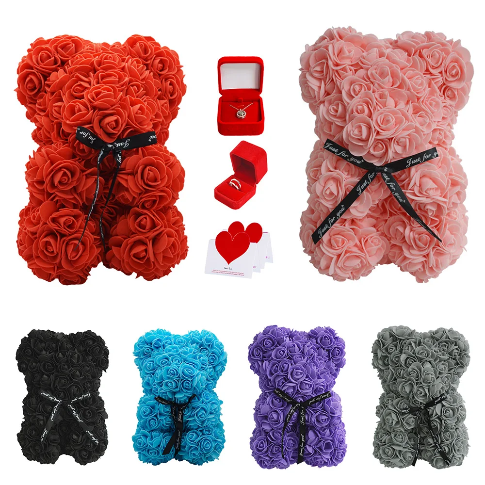Rose Bear Wedding Party Teddy Rose Bear Artificial Flower Rose Of Bear Christmas Decoration For Home Valentines Women Gifts
Rose Bear Wedding Party Teddy Rose Bear Artificial Flower Rose Of Bear Christmas Decoration For Home Valentines Women Gifts