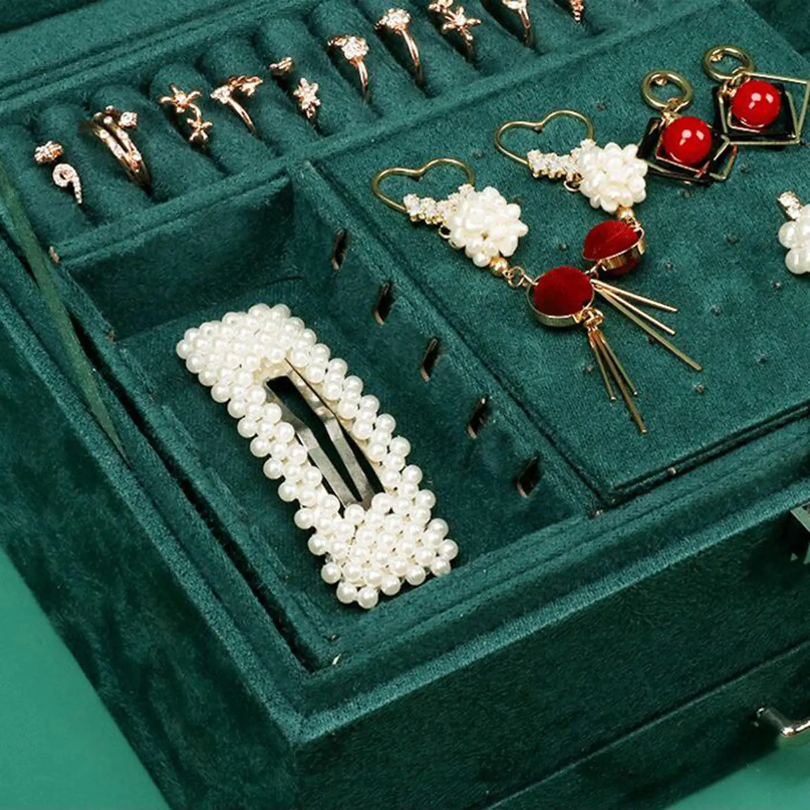 Jewelry Organizer 3-Layer Watch Drawer PU Flannel Jewelry Box Storage Case Girls
Jewelry Organizer 3-Layer Watch Drawer PU Flannel Jewelry Box Storage Case Girls