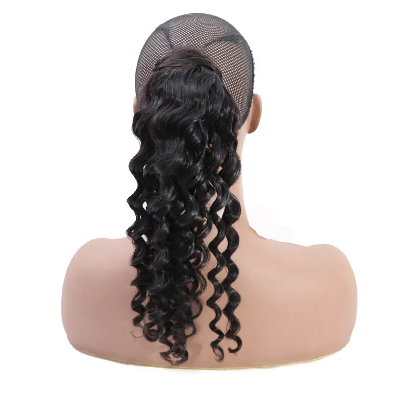 Глубокие кудрявые Человеческие волосы Remy, зажимы для конского хвоста, обертываемые вокруг бразильских волос, конский хвост для женщин, есте... 
Глубокие кудрявые Человеческие волосы Remy, зажимы для конского хвоста, обертываемые вокруг бразильских волос, конский хвост для женщин, есте...