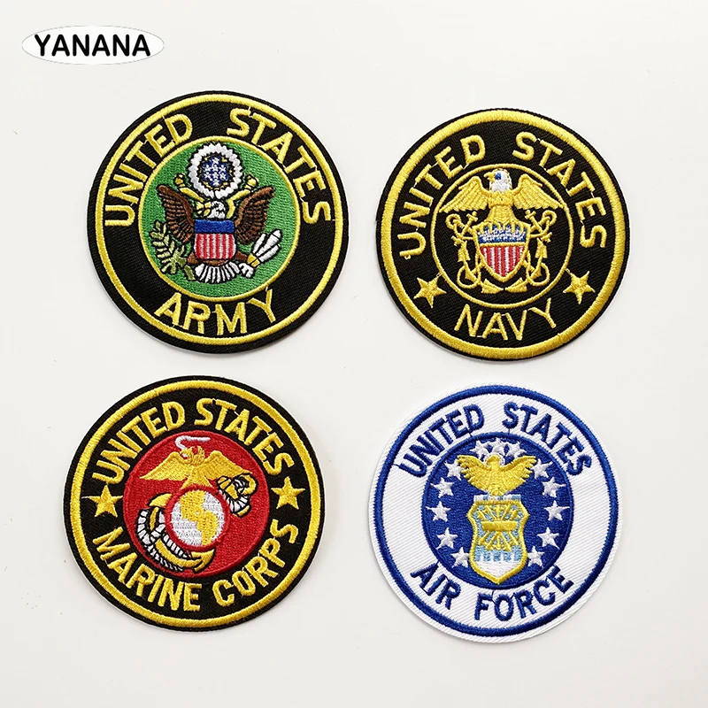 Navy air force army Marring corps Badge Patches Stickers Iron on Creative Badges Parches
Navy air force army Marring corps Badge Patches Stickers Iron on Creative Badges Parches