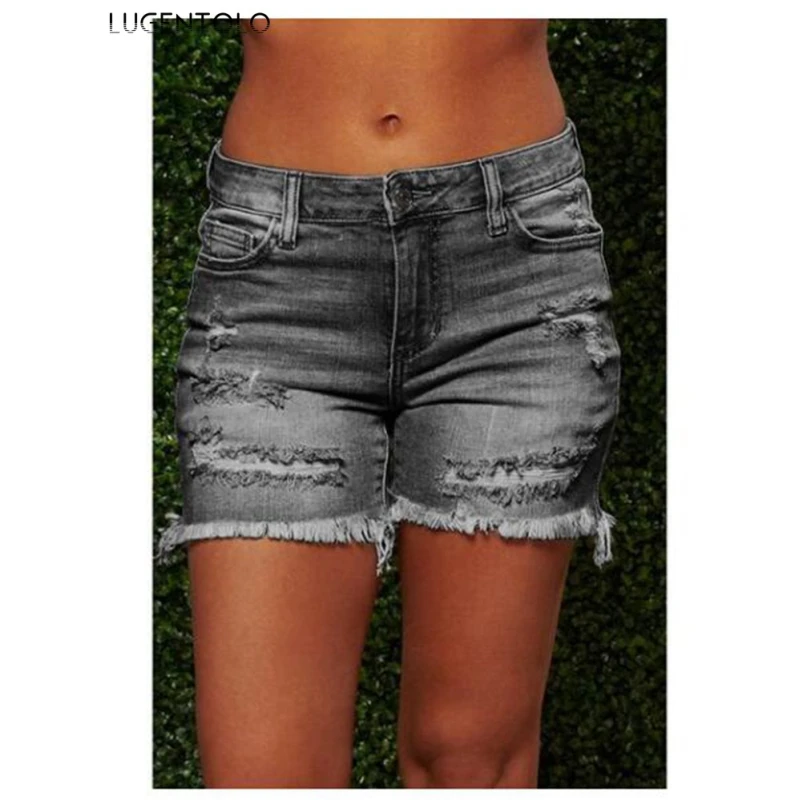 Lugentolo Women Short Jeans Denim Shorts Summer Fashion Hole Ripped Pocket Casual Trend Straight Female All-match Jeans
Lugentolo Women Short Jeans Denim Shorts Summer Fashion Hole Ripped Pocket Casual Trend Straight Female All-match Jeans