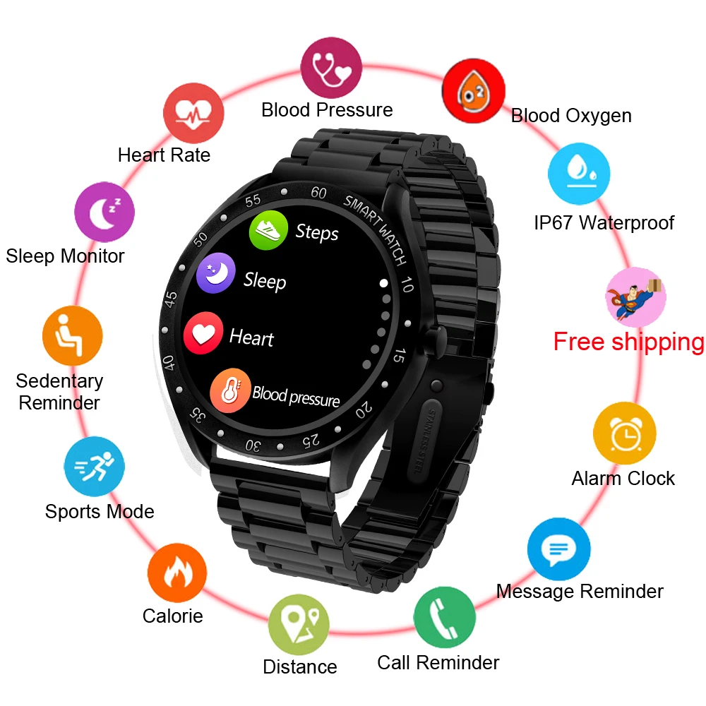Smart Watch Men's Women's Smartwatch For Xiaomi Apple Android Sport Fitness Sleep Blood Pressure Oxyen GPS Tracker Luxury Wrist
Smart Watch Men's Women's Smartwatch For Xiaomi Apple Android Sport Fitness Sleep Blood Pressure Oxyen GPS Tracker Luxury Wrist