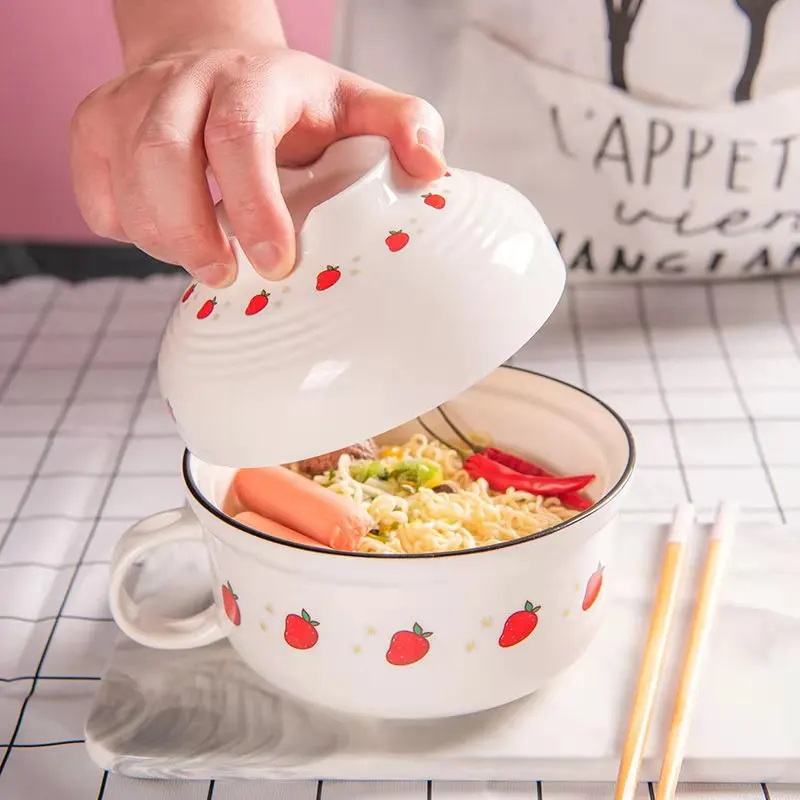 1000ml High Capacity Ceramics Instant Noodle Bowl With Lid ChopsticksSpoon Creativity Handle Bowl Mug Fruit Bowl student' bowl
1000ml High Capacity Ceramics Instant Noodle Bowl With Lid ChopsticksSpoon Creativity Handle Bowl Mug Fruit Bowl student' bowl