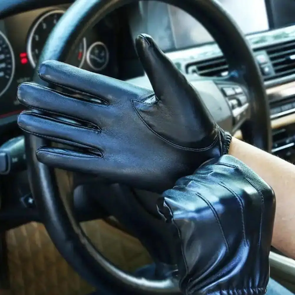 1 Pair Trendy Men Mittens Faux Leather Smooth Gloves Touch Screen Winter Mittens for Skating Men Gloves
1 Pair Trendy Men Mittens Faux Leather Smooth Gloves Touch Screen Winter Mittens for Skating Men Gloves