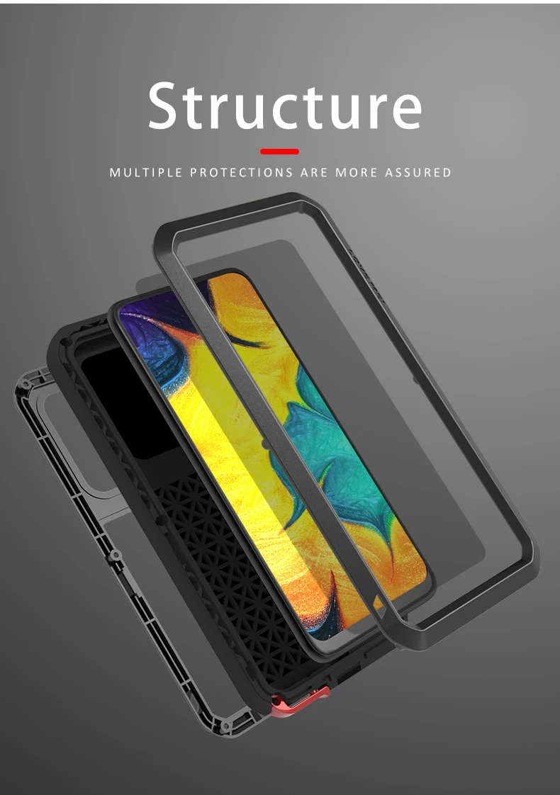 LOVE MEI For Samsung Galaxy A30 A20 Case Shock Dirt Proof Water Resistant Metal Armor Cover Phone Case free Tempered Glass
LOVE MEI For Samsung Galaxy A30 A20 Case Shock Dirt Proof Water Resistant Metal Armor Cover Phone Case free Tempered Glass