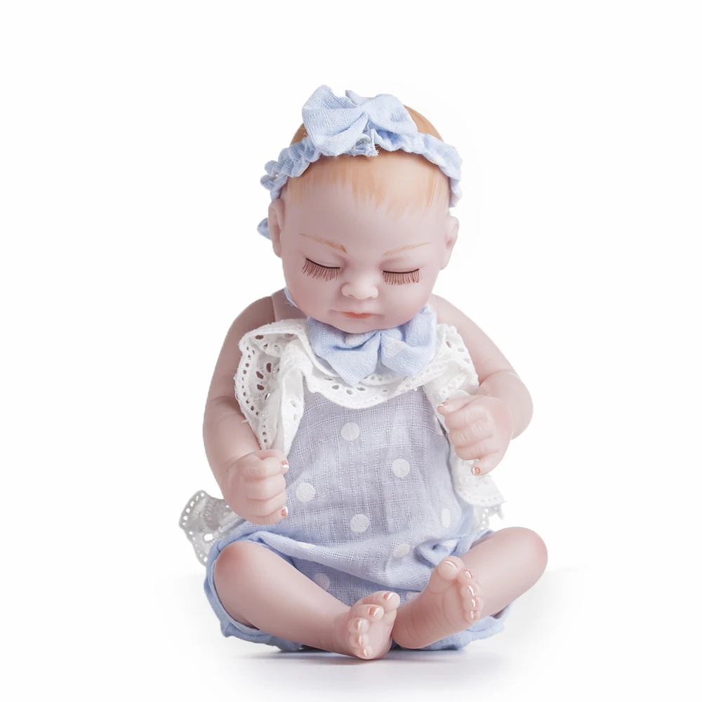 28 см двойной Возрожденный куклы детские игрушки полный силикон 11 дюймов