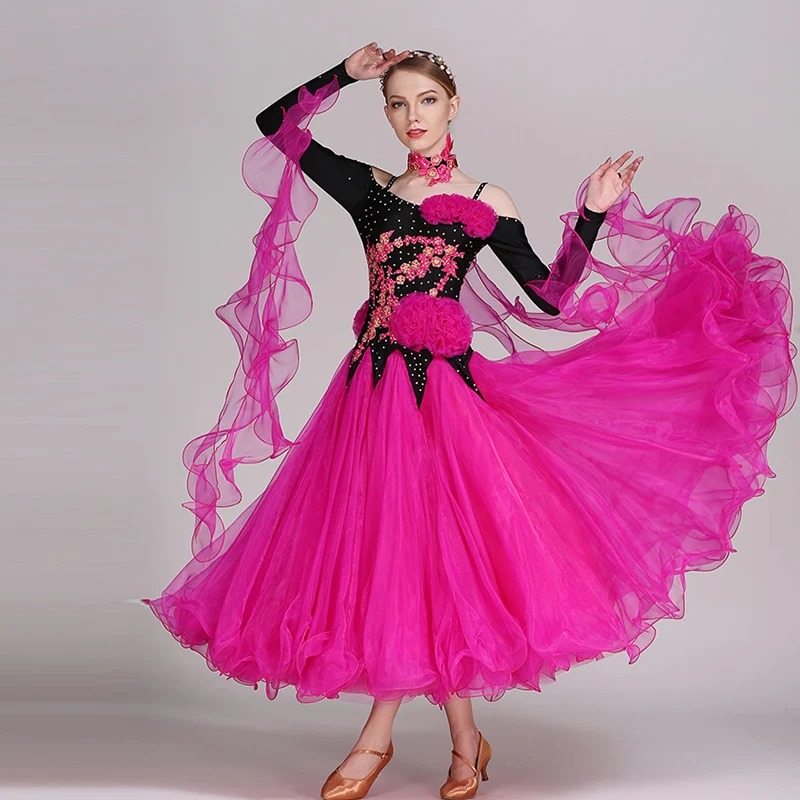 Rose red green ballroom dance competition dresses waltz dance dress fringe luminous costumes standard ballroom dress
Rose red green ballroom dance competition dresses waltz dance dress fringe luminous costumes standard ballroom dress