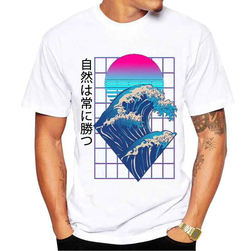 Футболка Мужская дышащая с коротким рукавом, модный винтажный топ с принтом паровой волны, уличная одежда, лето
Футболка Мужская дышащая с коротким рукавом, модный винтажный топ с принтом паровой волны, уличная одежда, лето