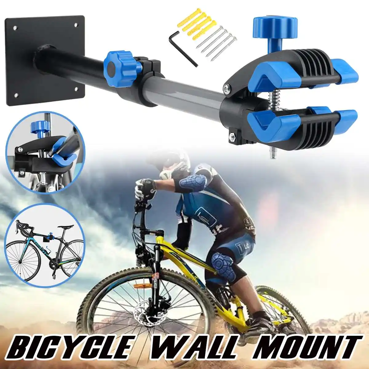 Heavy Duty Bicycle Wall Mount Telescopic Bike Repair Stand Cycle Parking Service Bracket W/ Expansion Bolts
Heavy Duty Bicycle Wall Mount Telescopic Bike Repair Stand Cycle Parking Service Bracket W/ Expansion Bolts