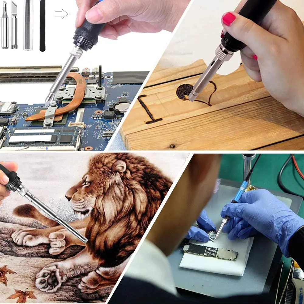 123 pieces of wood burning kit creative tools adjustable temperature electric iron welding embossing engraving welding
123 pieces of wood burning kit creative tools adjustable temperature electric iron welding embossing engraving welding