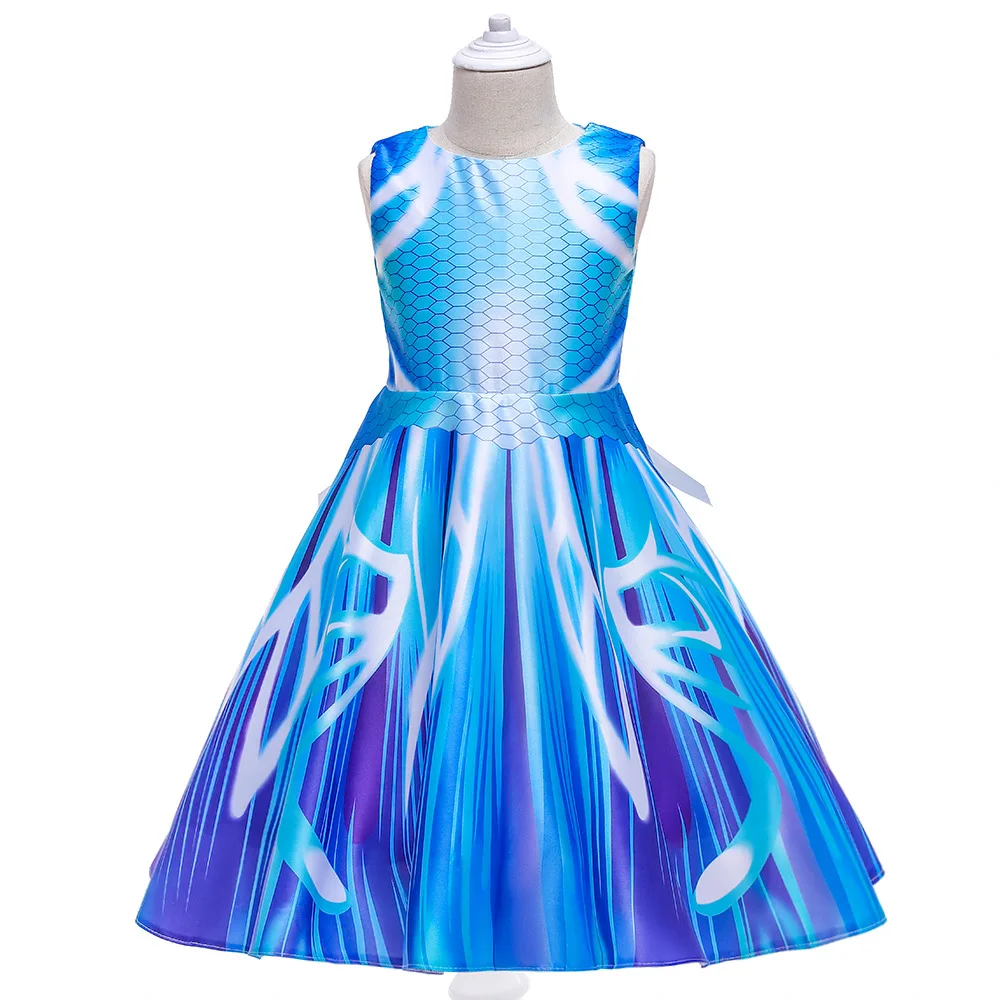 Girl Dress Girls Printing Satin Flower Princess Dres Blue Girl Birthday Party Fancy Dress Halloween Girls Kids Autumn Costume
Girl Dress Girls Printing Satin Flower Princess Dres Blue Girl Birthday Party Fancy Dress Halloween Girls Kids Autumn Costume