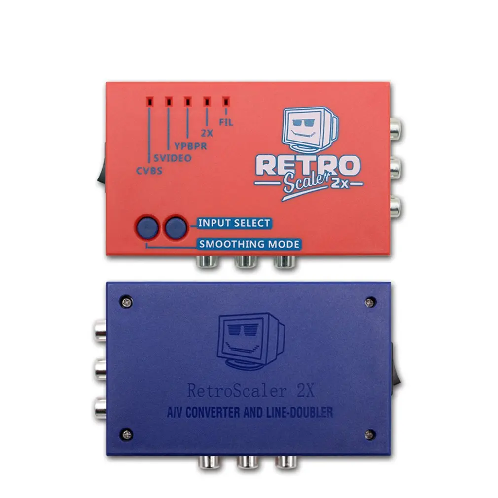 RetroScaler2x A / V к HDMI-совместимый преобразователь и линейный дубликатор для ретро игровых консолей PS2 / N64 / Nes / Dreamcast / Saturn
RetroScaler2x A / V к HDMI-совместимый преобразователь и линейный дубликатор для ретро игровых консолей PS2 / N64 / Nes / Dreamcast / Saturn