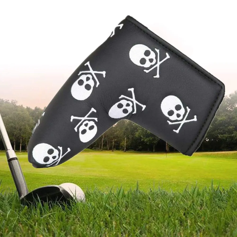 Portable Golf Putter Head Cover Mallet Velco Blade Club Headcovers Putter Cover Protector Waterproof PU Leather Skull Pattern
Portable Golf Putter Head Cover Mallet Velco Blade Club Headcovers Putter Cover Protector Waterproof PU Leather Skull Pattern