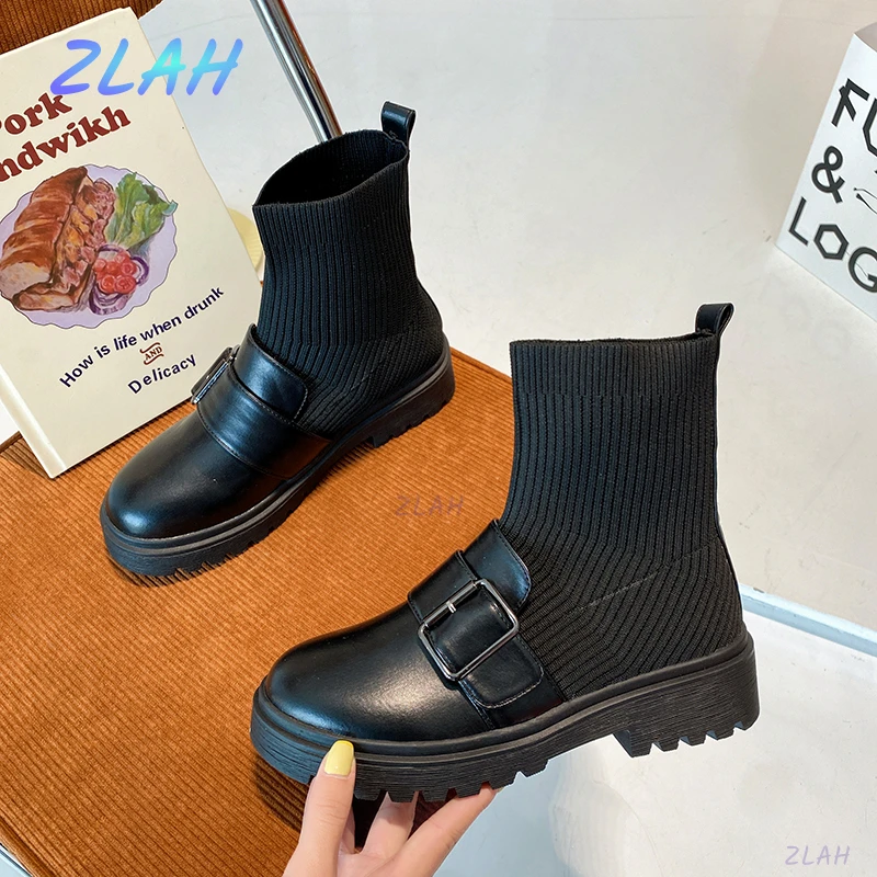 Ботинки мартинсы, новинка, Женские повседневные эластичные чулки, модная женская обувь, женские ботинки на толстой подошве, женская обувь
Ботинки мартинсы, новинка, Женские повседневные эластичные чулки, модная женская обувь, женские ботинки на толстой подошве, женская обувь