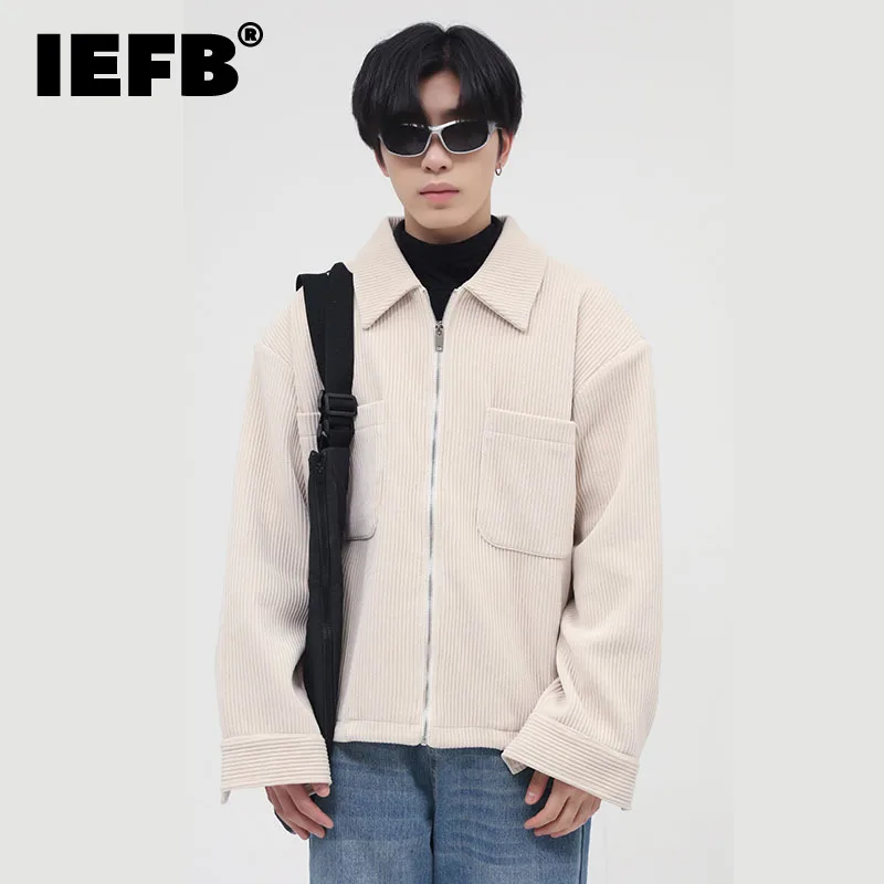 IEFB Men's Korean Fashion Simple Solid Color Thick Jacket New Loose Lapel Zipper Long Sleeve Coat Tide Autumn Winter 2021 9D1178
IEFB Men's Korean Fashion Simple Solid Color Thick Jacket New Loose Lapel Zipper Long Sleeve Coat Tide Autumn Winter 2021 9D1178