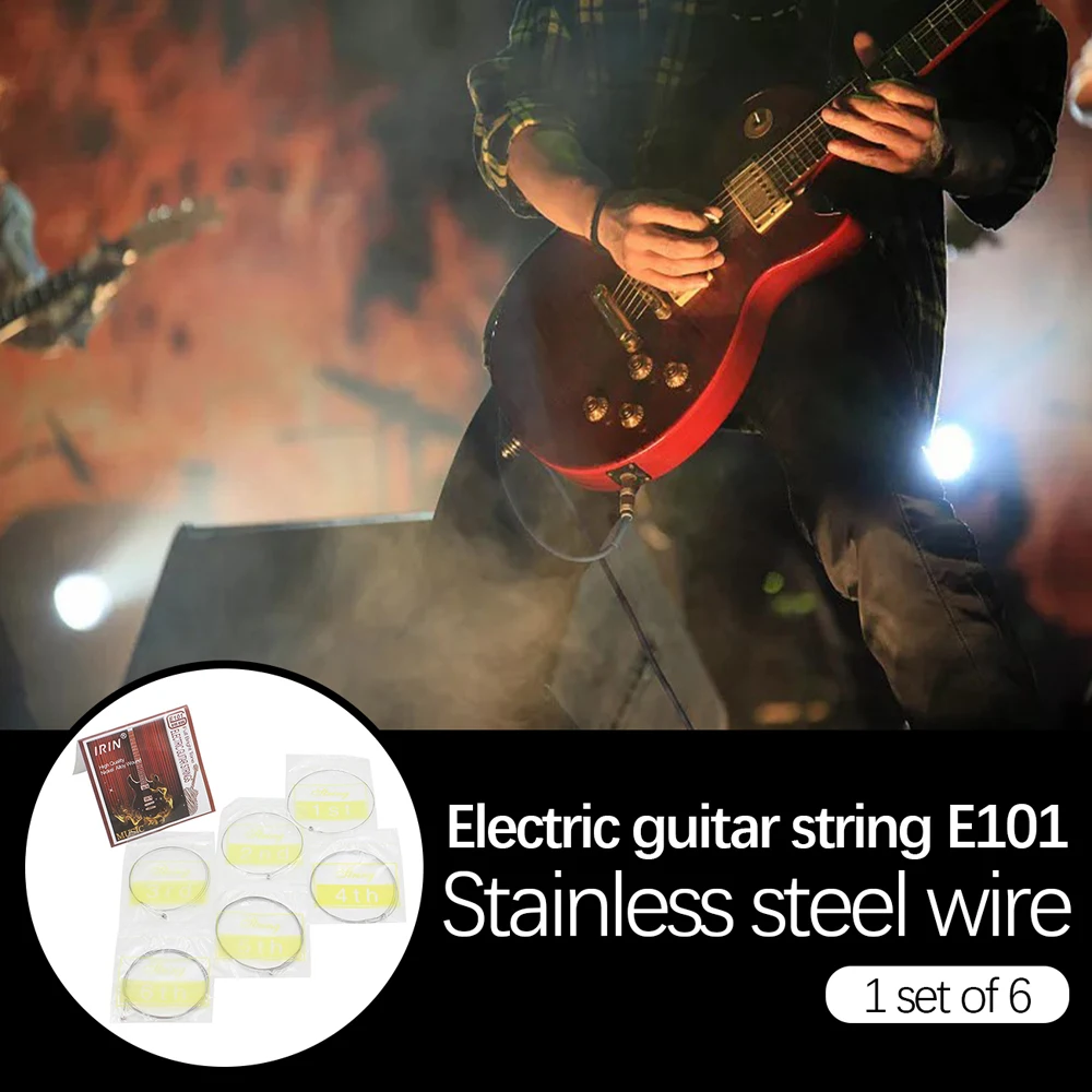 Струны для электрогитары IRIN E101,6 шт./компл. E101, Струны для электрогитары со стальным сердечником и обмоткой из никелевого сплава (.010-.046)
Струны для электрогитары IRIN E101,6 шт./компл. E101, Струны для электрогитары со стальным сердечником и обмоткой из никелевого сплава (.010-.046)