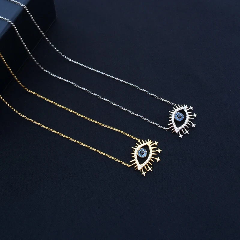 cheny s925 sterling silver new golden yellow lucky eye necklace female demon eye sweater chain Bulgarian banquet style jewelry
cheny s925 sterling silver new golden yellow lucky eye necklace female demon eye sweater chain Bulgarian banquet style jewelry