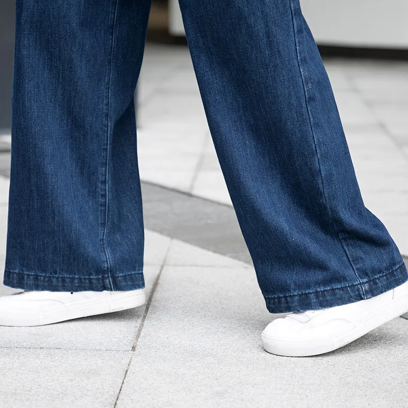 Upscale Women Jeans High Waist Loose Wide Leg Pants Ladies Long Pants Denim Trousers Full-length Blue Button Casual 100% Cotton
Upscale Women Jeans High Waist Loose Wide Leg Pants Ladies Long Pants Denim Trousers Full-length Blue Button Casual 100% Cotton