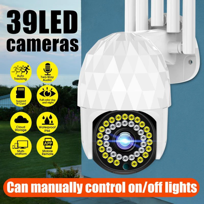 Беспроводная IP-камера CCTV HD PTZ с двусторонним голосовым управлением и поддержкой Wi-Fi, 1080P
Беспроводная IP-камера CCTV HD PTZ с двусторонним голосовым управлением и поддержкой Wi-Fi, 1080P