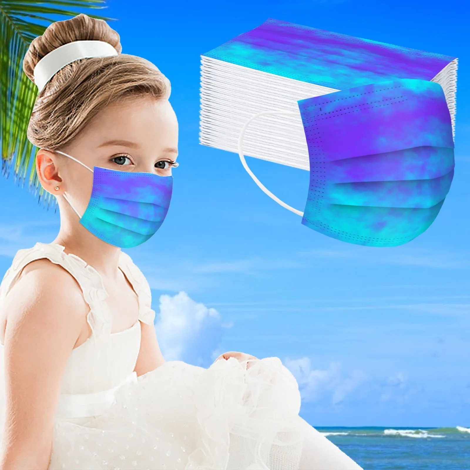 10pc Children Protection Face Mask Tie Dye Print 3layer Anti-dust Pm2.5 Mask For Kids Child Earloop Bandage Mascsrillas
10pc Children Protection Face Mask Tie Dye Print 3layer Anti-dust Pm2.5 Mask For Kids Child Earloop Bandage Mascsrillas