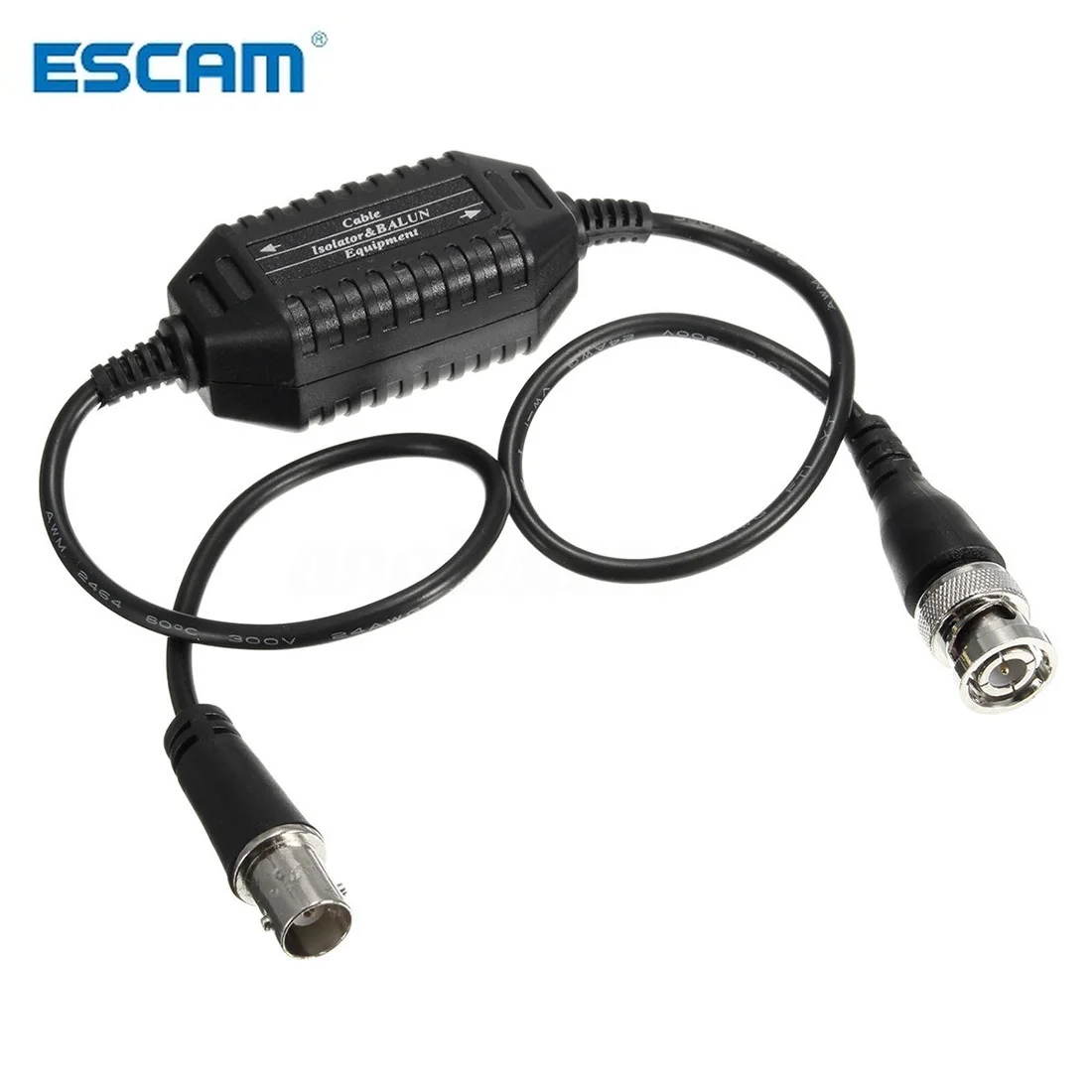 Коаксиальный видеоизолятор ESCAM Balun BNC с разъемом типа Папа-мама для камер