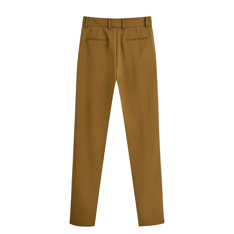 2020 Women Elegant Fashion High Waist Darted Straight Pants Vintage Zipper Fly Side Pockets Trousers Casual Pantalones Mujer
2020 Women Elegant Fashion High Waist Darted Straight Pants Vintage Zipper Fly Side Pockets Trousers Casual Pantalones Mujer