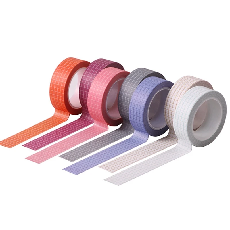 1pcs Solid Color Grid Material Washi Tape Set Japanese Paper Stickers Scrapbooking Adhesive Washitape Stationary
1pcs Solid Color Grid Material Washi Tape Set Japanese Paper Stickers Scrapbooking Adhesive Washitape Stationary
