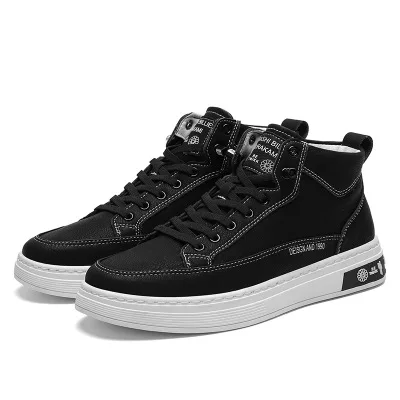 Men Sneakers Fashion High-Top Lightweight Casual VulcanizedShoes Round Toe Lace-Up Thick Bottom Wearproof Non-Slip Sneaker
Men Sneakers Fashion High-Top Lightweight Casual VulcanizedShoes Round Toe Lace-Up Thick Bottom Wearproof Non-Slip Sneaker