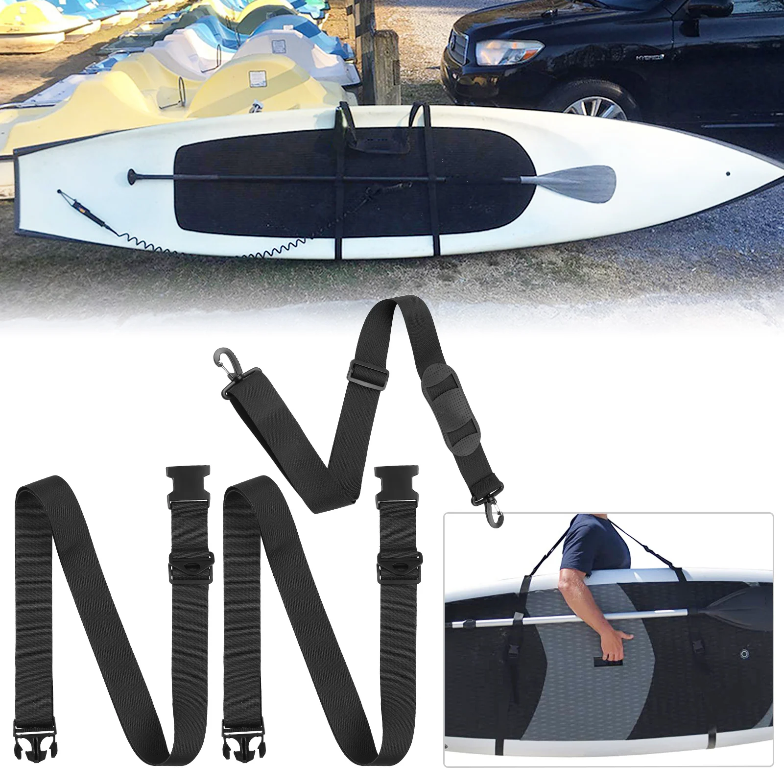 Surfboard Adjustable Shoulder Strap Standing Paddle Carrying Belt Surfboards Shoulder Carry Sling Band Kayak Accessories
Surfboard Adjustable Shoulder Strap Standing Paddle Carrying Belt Surfboards Shoulder Carry Sling Band Kayak Accessories