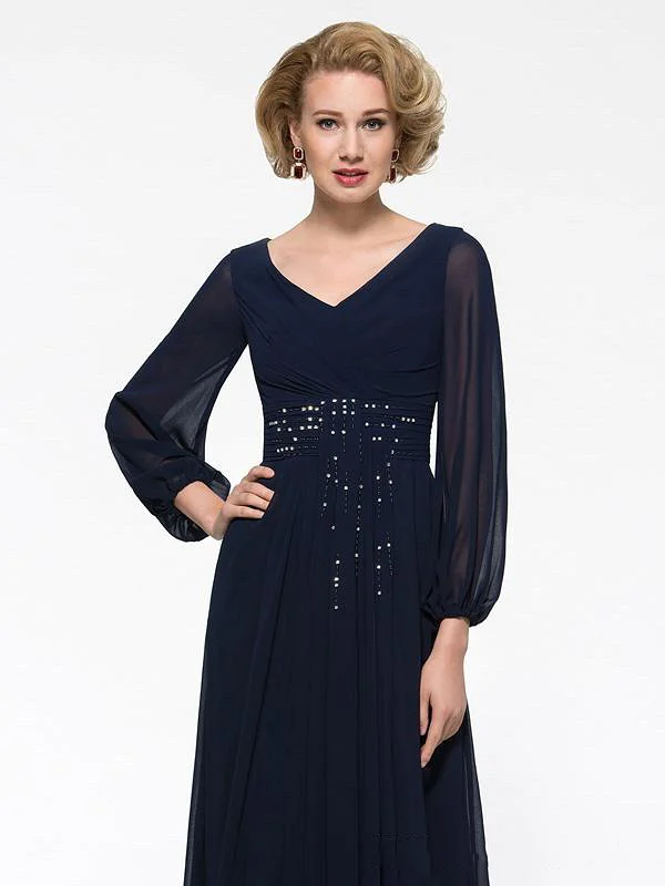 2022 Dark Navy Blue Chiffon Mother Of The Bride Dress Long Sleeve V Neck A-line Beaded Pleat New Ceremony Banquet Prom Gowns New
2022 Dark Navy Blue Chiffon Mother Of The Bride Dress Long Sleeve V Neck A-line Beaded Pleat New Ceremony Banquet Prom Gowns New