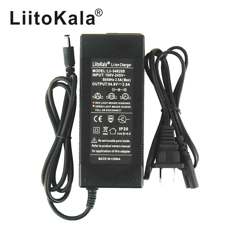Зарядное устройство HK LiitoKala 48 В 2 А 13 серий аккумуляторных батарей 54 6 в постоянный