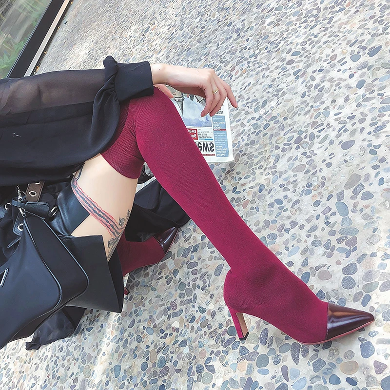 SKLFGXZY European sexy Long leg socks Women's boots Genuine leather stretch Boots socks party Fashion female boots Women's shoes
SKLFGXZY European sexy Long leg socks Women's boots Genuine leather stretch Boots socks party Fashion female boots Women's shoes