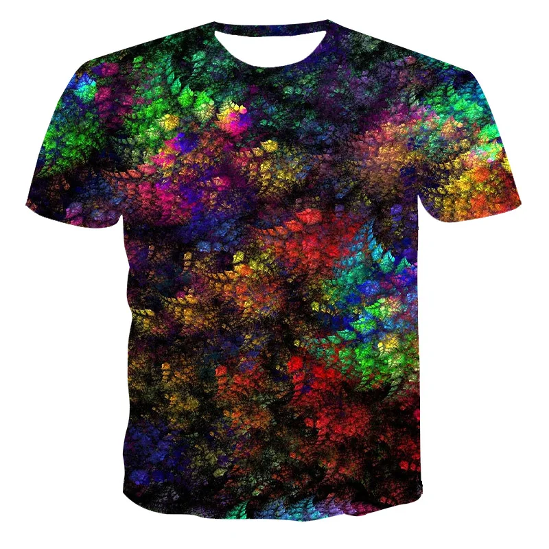 Новые летние мужские футболки в альтернативном стиле цветная одежда 3D модная и
