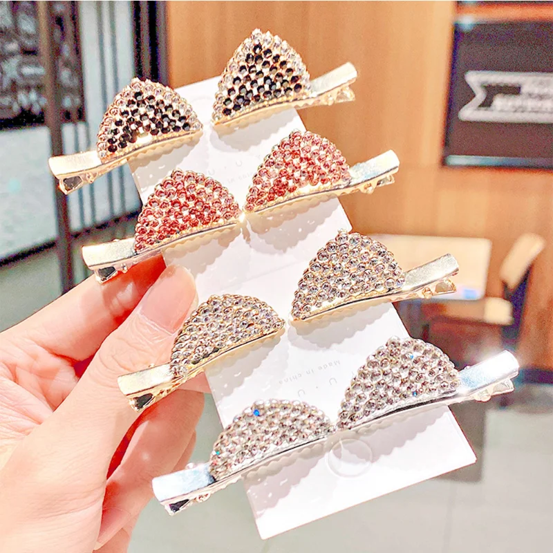 2pcs Girls Hairpins Lovely Cat Ears Crystal Hair Clips Kids Headwear Barrettes Girls Shiny Exquisite Hair Accessories For Womens
2pcs Girls Hairpins Lovely Cat Ears Crystal Hair Clips Kids Headwear Barrettes Girls Shiny Exquisite Hair Accessories For Womens