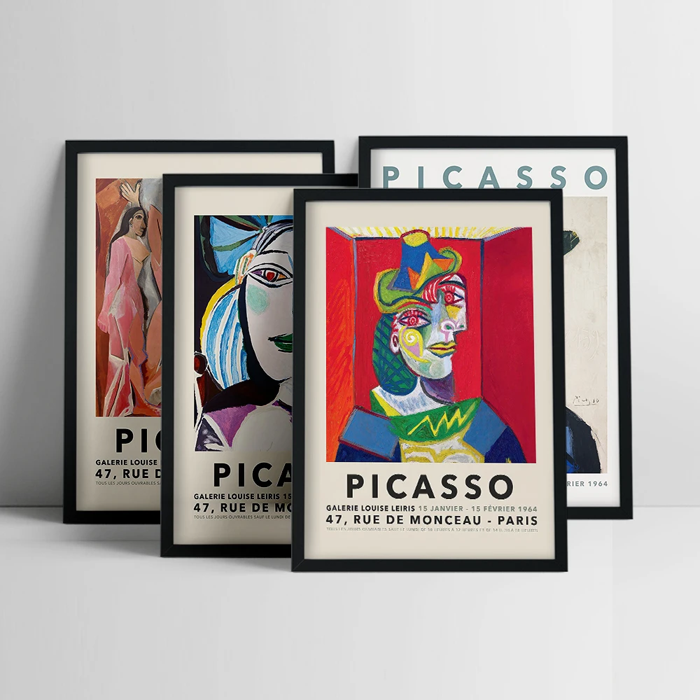 Абстрактная винтажная живопись Пабло Пикассо выставка холст плакат