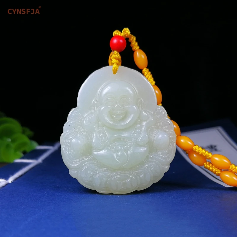 CYNSFJA Real Certified Natural Hetian Jade Nephrite Lucky Amulets Buddha Jade Pendant High Quality Hand Carved Best Gifts
CYNSFJA Real Certified Natural Hetian Jade Nephrite Lucky Amulets Buddha Jade Pendant High Quality Hand Carved Best Gifts