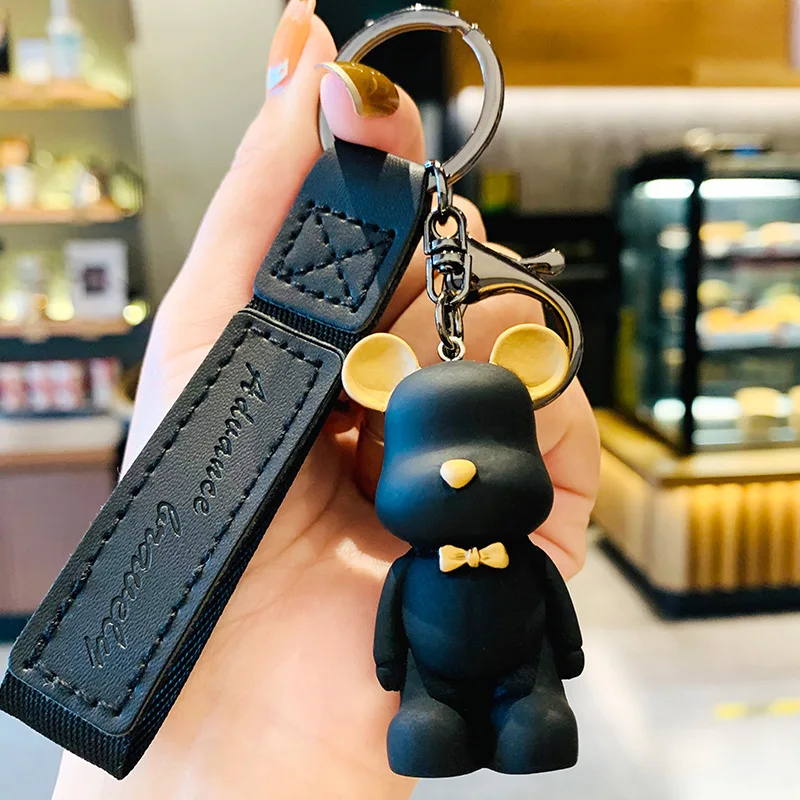 Nordic Bow Tie Bear Keychain Creative Bear Key Pendant Couple School Bag Ornament Birthday Gift Children's Toy Animal Model
Nordic Bow Tie Bear Keychain Creative Bear Key Pendant Couple School Bag Ornament Birthday Gift Children's Toy Animal Model