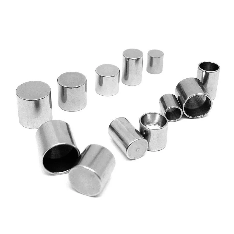 20Pcs/Lot 2/3/4/5mm Stainless Steel Cord End Caps For DIY Rope Leather Jewelry Making Accessories Thread Fastener Crimp
20Pcs/Lot 2/3/4/5mm Stainless Steel Cord End Caps For DIY Rope Leather Jewelry Making Accessories Thread Fastener Crimp