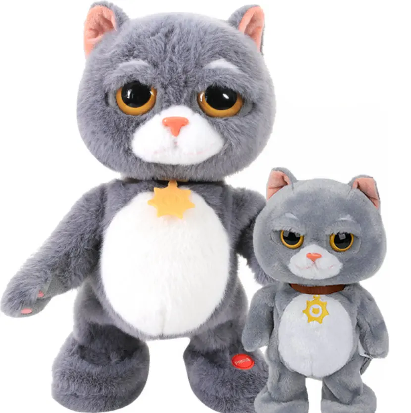 23cm Electric Tabby Cat Plush Toy Walking &Repeat recording Cat plush doll toy for Children Learing Chinese Songs
23cm Electric Tabby Cat Plush Toy Walking &Repeat recording Cat plush doll toy for Children Learing Chinese Songs