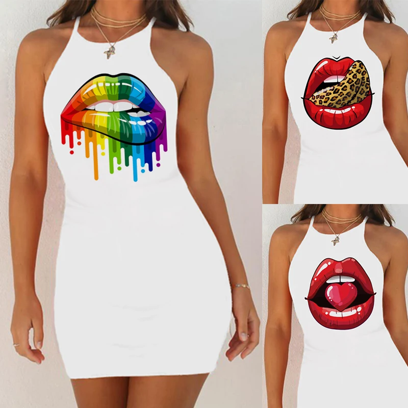 Sexy Nightie Night Dress Sleepwear Nightgown Women Red Mouth Lip Love Lingerie Sleepshirts Nightwear Slim Pack Hip Sleeveless
Sexy Nightie Night Dress Sleepwear Nightgown Women Red Mouth Lip Love Lingerie Sleepshirts Nightwear Slim Pack Hip Sleeveless