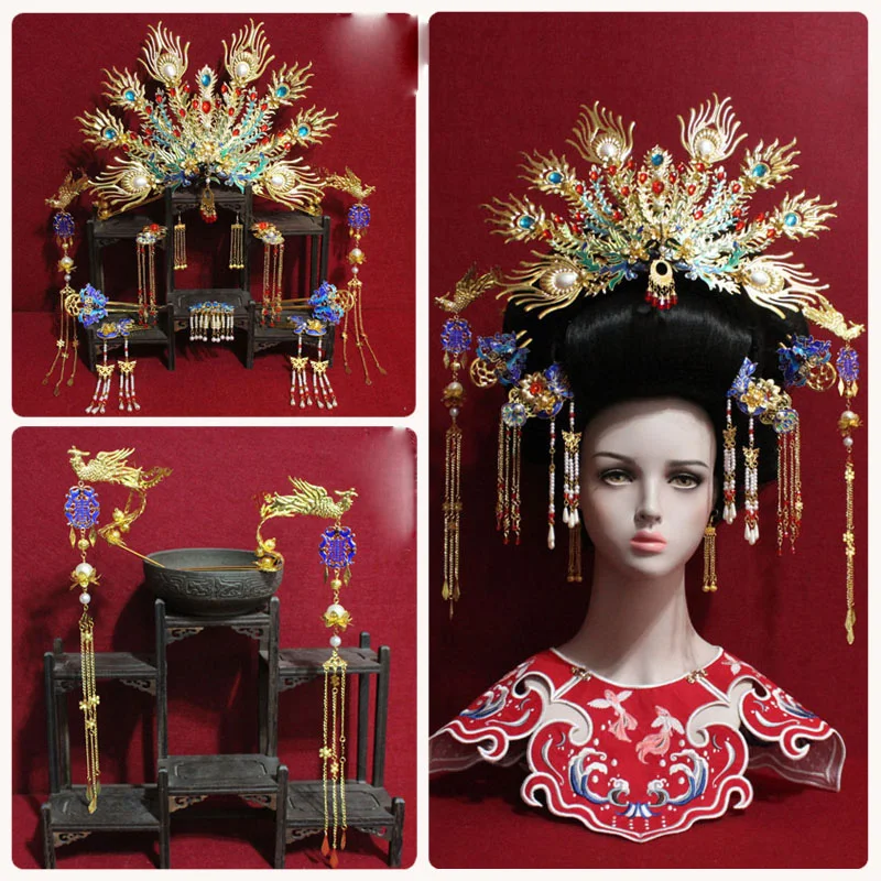 Big Phoenix Tiara Ancient Chinese Princess TV Play Hair Tiara Cosplay Hair Accessory for Palace Empress Wedding Hair Jewelry
Big Phoenix Tiara Ancient Chinese Princess TV Play Hair Tiara Cosplay Hair Accessory for Palace Empress Wedding Hair Jewelry