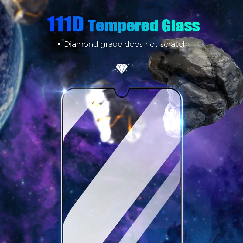 111D покрытие экрана протектор весь клей защитная пленка Закаленное стекло для Realme