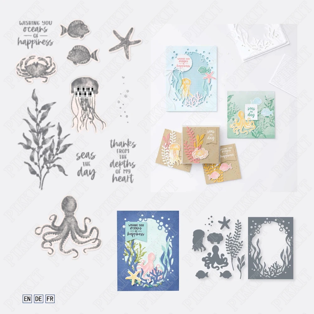 2021 New Marine Life Metal Cutting Dies Stamps Scrapbook Diary Decoration Embossing Cut Dies Template DIY Greeting Card Handmade
2021 New Marine Life Metal Cutting Dies Stamps Scrapbook Diary Decoration Embossing Cut Dies Template DIY Greeting Card Handmade