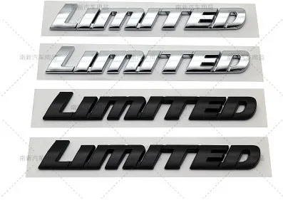 1X Car 3D Chrome Black ABS Badge Sticker Luxury LIMITED Edition Letter Emblem Logol Fit for Toyota Highlander
1X Car 3D Chrome Black ABS Badge Sticker Luxury LIMITED Edition Letter Emblem Logol Fit for Toyota Highlander