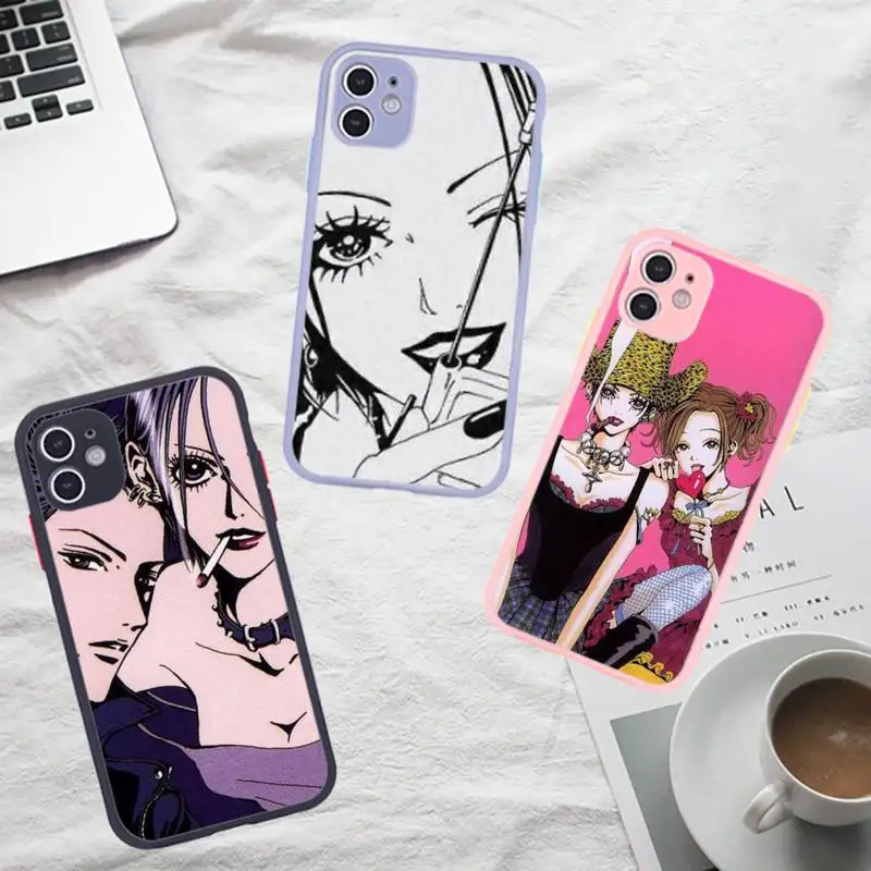 Oosaki Nana Phone Case For iPhone 12 11 Mini Pro XR XS Max 7 8 Plus X Matte transparent Gray Back Cover
Oosaki Nana Phone Case For iPhone 12 11 Mini Pro XR XS Max 7 8 Plus X Matte transparent Gray Back Cover