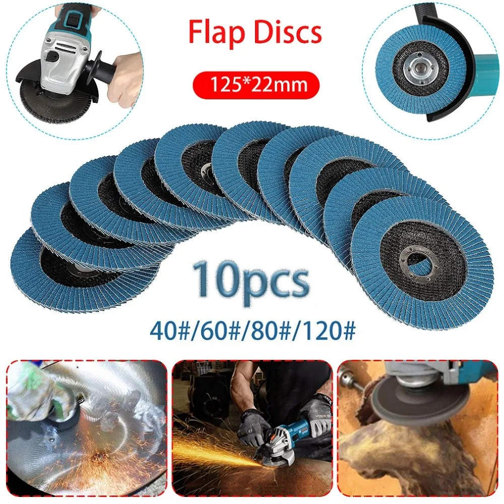 10pcs 125mm 5" Grinding Wheels Flap Discs Sanding Discs For Angle Grinder Grinding Sanding Wheel Grit 40120# Grinder Abrasive
10pcs 125mm 5" Grinding Wheels Flap Discs Sanding Discs For Angle Grinder Grinding Sanding Wheel Grit 40120# Grinder Abrasive