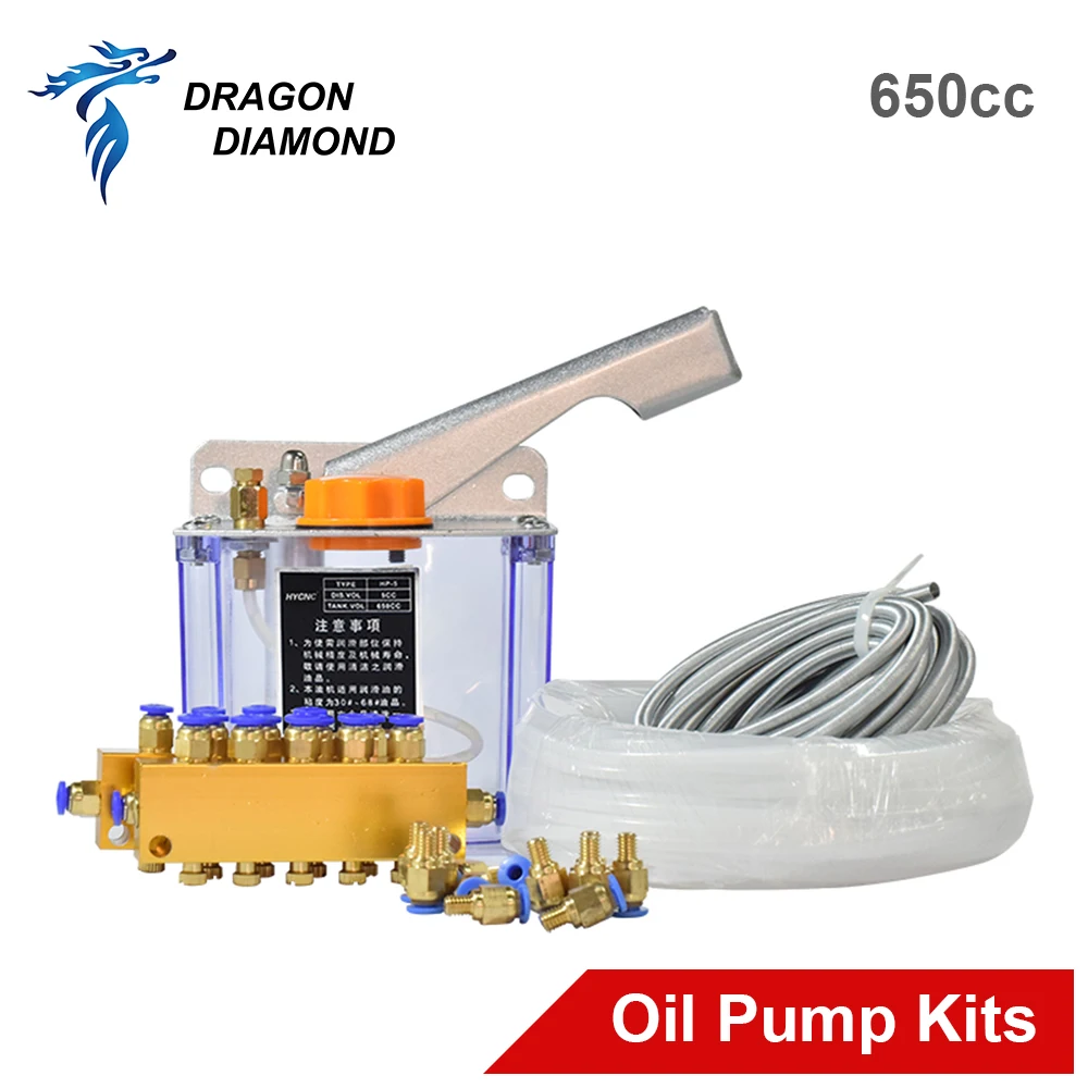 DRAGON DIAMOND CNC Oil Pump Hand Pressure Manual Lubrication Pump For CNC Machine Outlet Injection Molding Machine Kit 650CC 
DRAGON DIAMOND CNC Oil Pump Hand Pressure Manual Lubrication Pump For CNC Machine Outlet Injection Molding Machine Kit 650CC