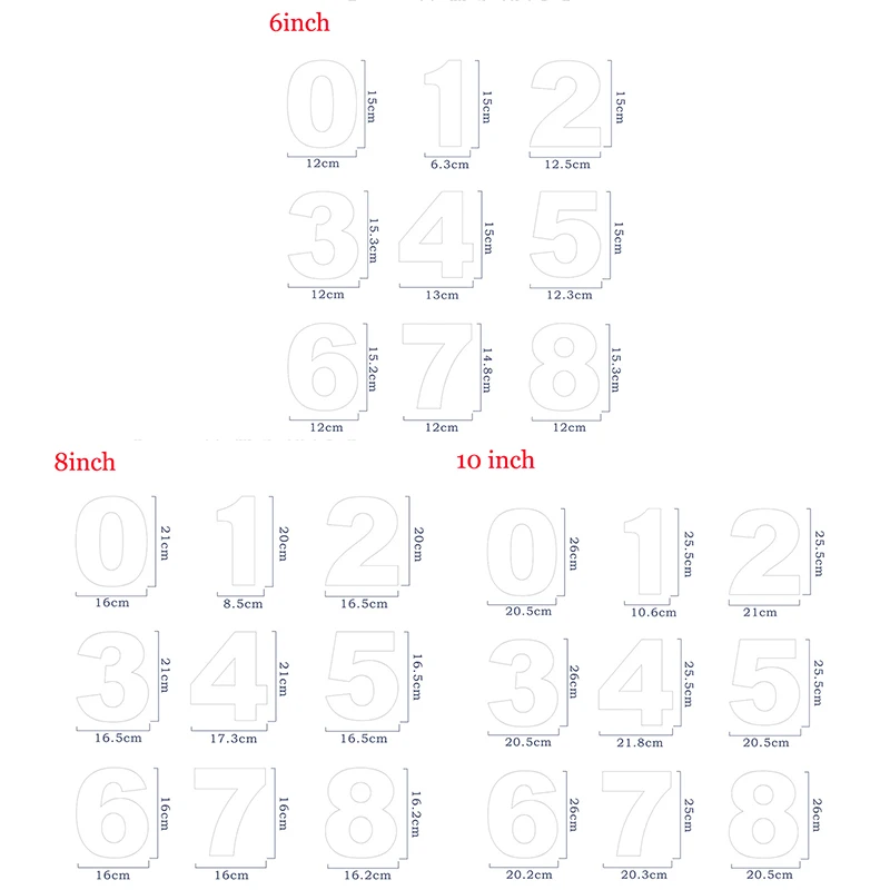 Cake Decorating Tools PET 0-8 Numbers Cake Mold Sets Confeitaria Maker DIY Birthday Cake Design Bakeware Pastry Tools 6/8/10inch
Cake Decorating Tools PET 0-8 Numbers Cake Mold Sets Confeitaria Maker DIY Birthday Cake Design Bakeware Pastry Tools 6/8/10inch