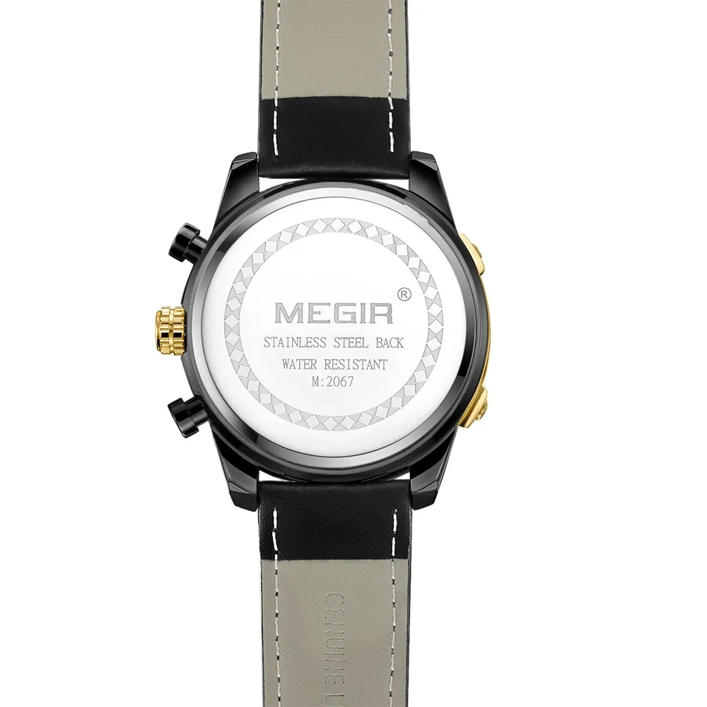 Fashion Genuine Leather Men Sport Watch 3ATM Water-resistant Quartz Luminous Wristwatch Man Relogio Musculino Chronograph
Fashion Genuine Leather Men Sport Watch 3ATM Water-resistant Quartz Luminous Wristwatch Man Relogio Musculino Chronograph