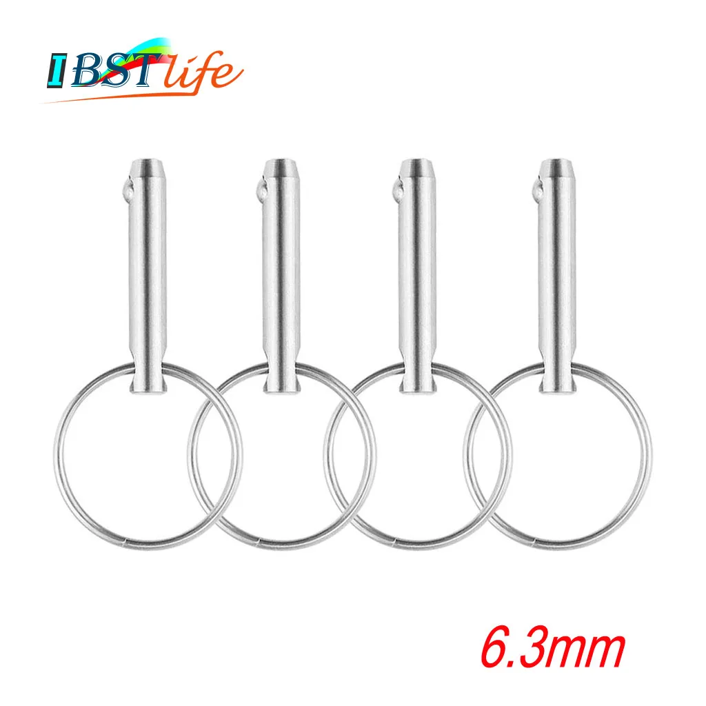 4PCS 6.3mm IBST LIFE Marine Grade 1/4 inch Quick Release Ball Pin for Boat Bimini Top Deck Hinge Marine Stainless Steel 316
4PCS 6.3mm IBST LIFE Marine Grade 1/4 inch Quick Release Ball Pin for Boat Bimini Top Deck Hinge Marine Stainless Steel 316